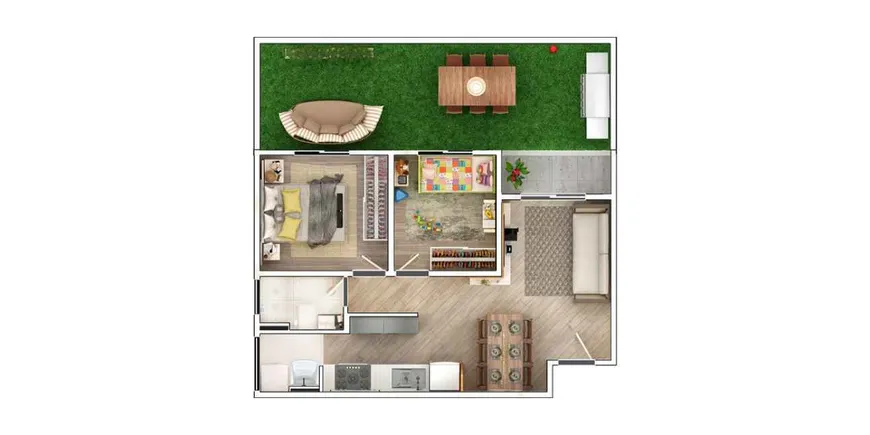 Foto 1 de Apartamento com 2 Quartos à venda, 70m² em Santa Claudina, Vinhedo