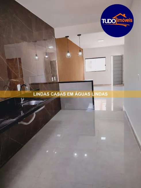 Foto 1 de Casa de Condomínio com 3 Quartos à venda, 133m² em Parque da Barragem Setor 16, Águas Lindas de Goiás