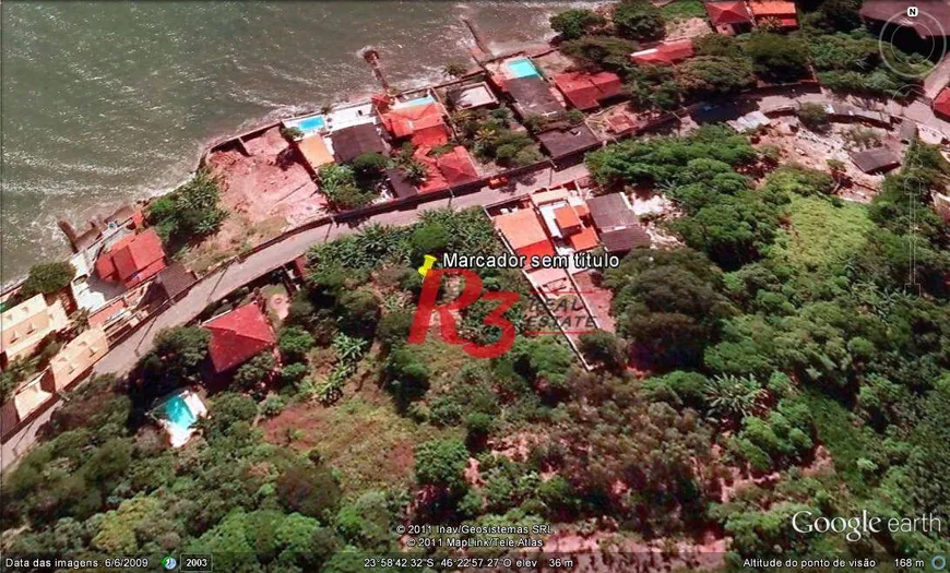 Foto 1 de Lote/Terreno à venda, 650m² em Parque Prainha, São Vicente