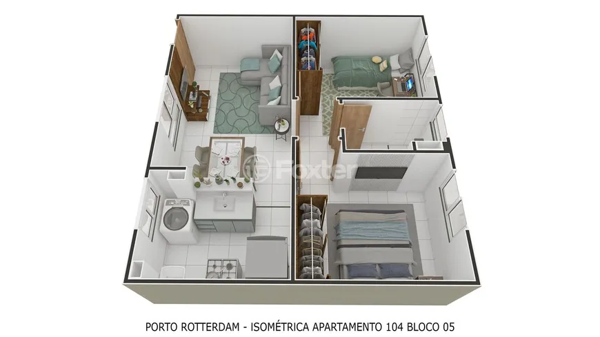 Foto 1 de Apartamento com 2 Quartos à venda, 38m² em Boa Vista, Novo Hamburgo