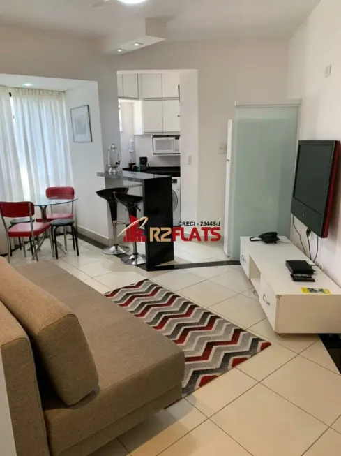 Foto 1 de Flat com 1 Quarto para alugar, 42m² em Vila Mariana, São Paulo