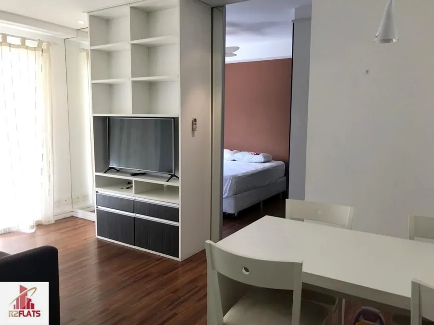 Foto 1 de Flat com 1 Quarto para alugar, 47m² em Brooklin, São Paulo