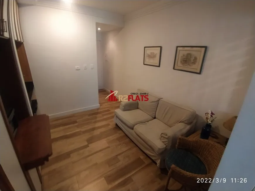 Foto 1 de Flat com 1 Quarto para alugar, 34m² em Jardim Paulista, São Paulo