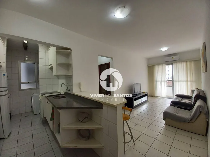 Foto 1 de Apartamento com 1 Quarto à venda, 48m² em Vila Matias, Santos