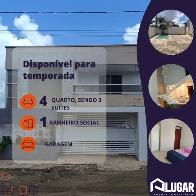 Foto 1 de Casa com 4 Quartos para alugar, 250m² em Centro, Bananeiras