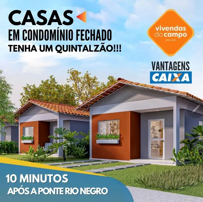 Foto 1 de Casa de Condomínio com 2 Quartos à venda, 43m² em Centro, Iranduba