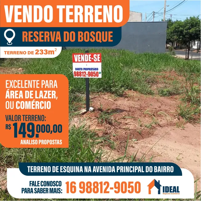 Foto 1 de Lote/Terreno à venda, 233m² em Jardim Florestan Fernandes, Ribeirão Preto