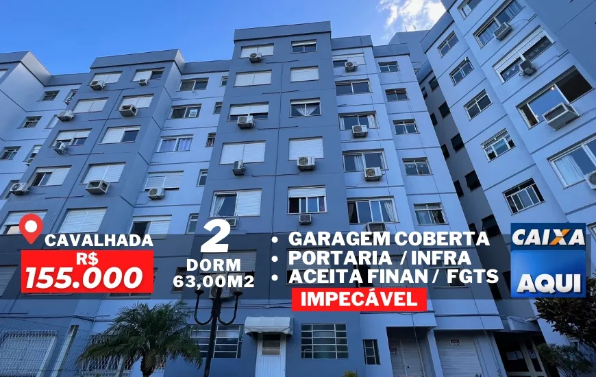 Foto 1 de Apartamento com 2 Quartos à venda, 63m² em Cavalhada, Porto Alegre