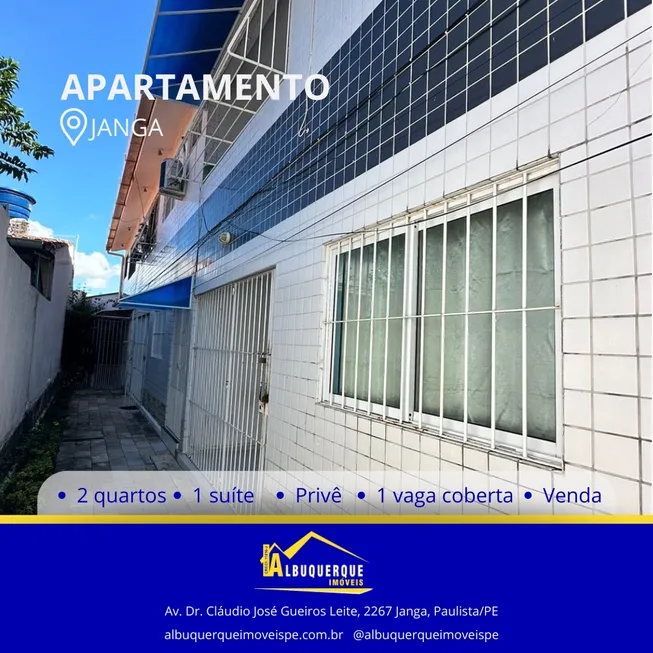 Foto 1 de Apartamento com 2 Quartos à venda, 60m² em Janga, Paulista