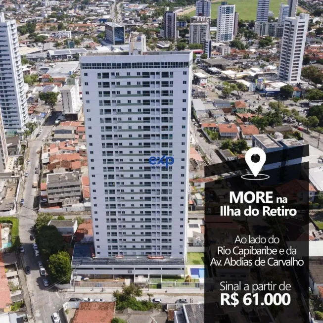 Foto 1 de Apartamento com 3 Quartos à venda, 67m² em Ilha do Retiro, Recife