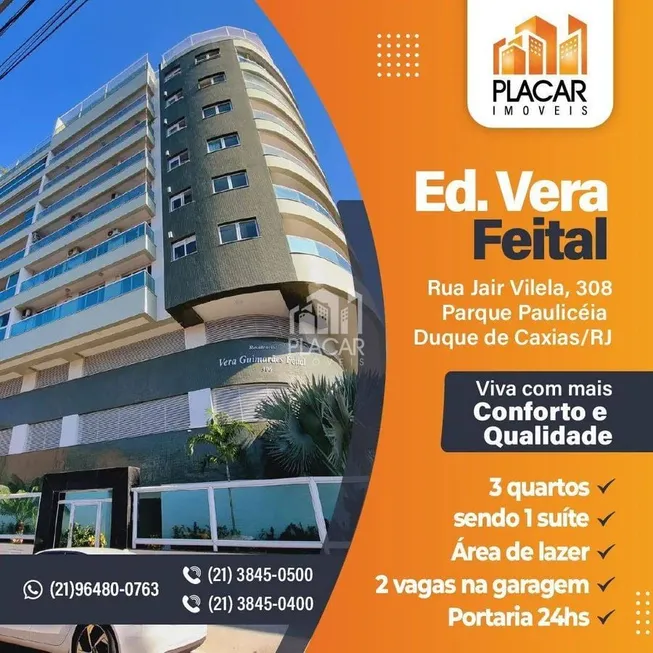 Foto 1 de Apartamento com 3 Quartos à venda, 120m² em Parque Paulicéia, Duque de Caxias