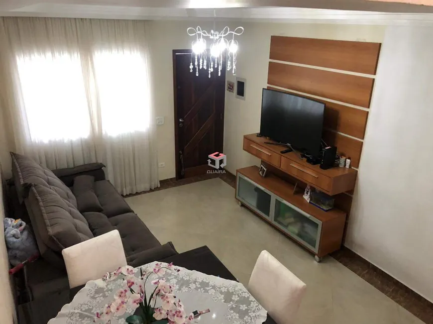 Foto 1 de Sobrado com 2 Quartos à venda, 93m² em Vila Alzira, Santo André