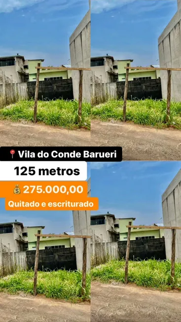 Foto 1 de Lote/Terreno com 1 Quarto à venda, 125m² em Vila do Conde , Barueri