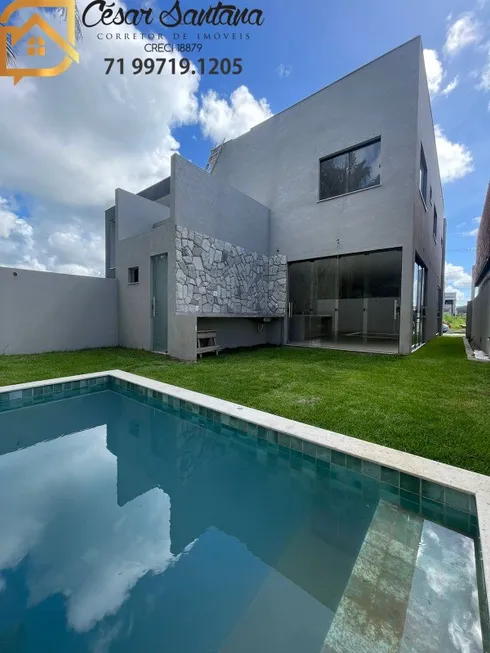 Foto 1 de Casa de Condomínio com 4 Quartos à venda, 181m² em Abrantes, Camaçari