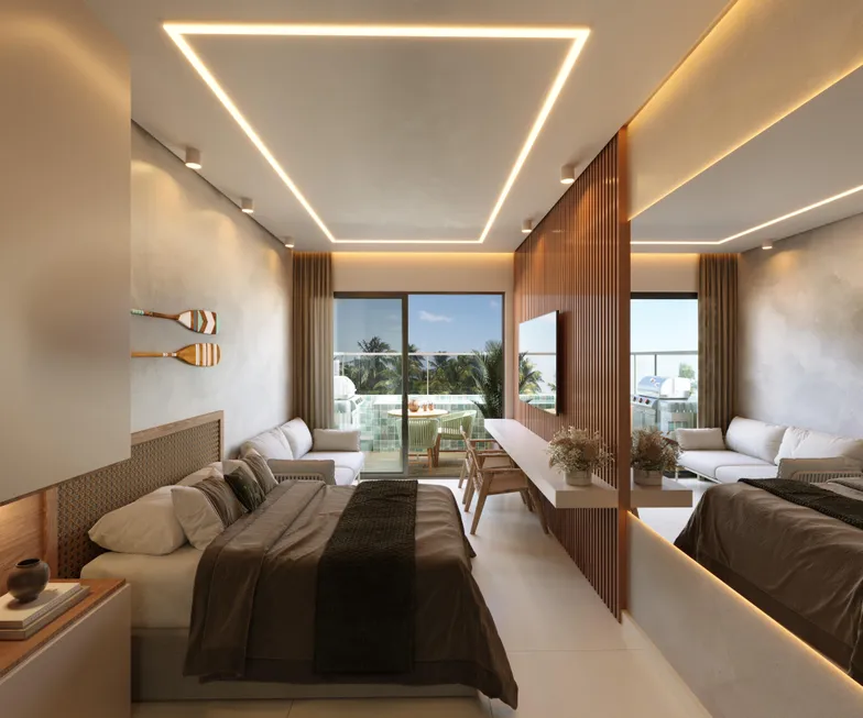 Foto 1 de Apartamento com 1 Quarto à venda, 20m² em Porto de Galinhas, Ipojuca