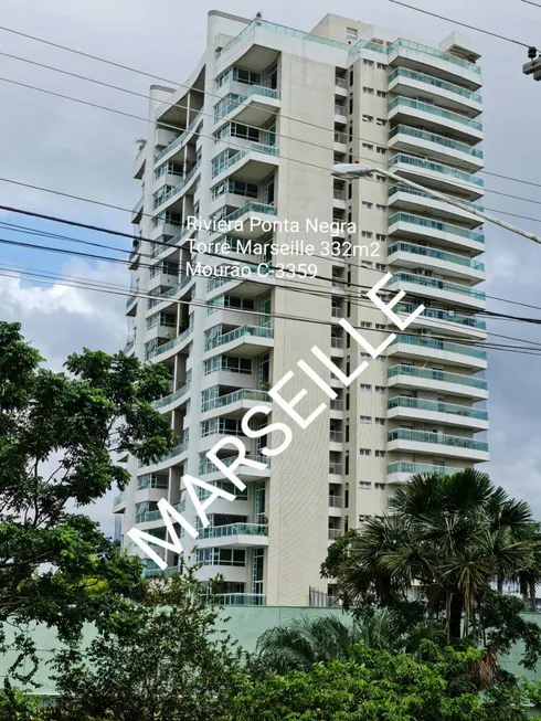 Foto 1 de Apartamento com 4 Quartos para alugar, 332m² em Ponta Negra, Manaus
