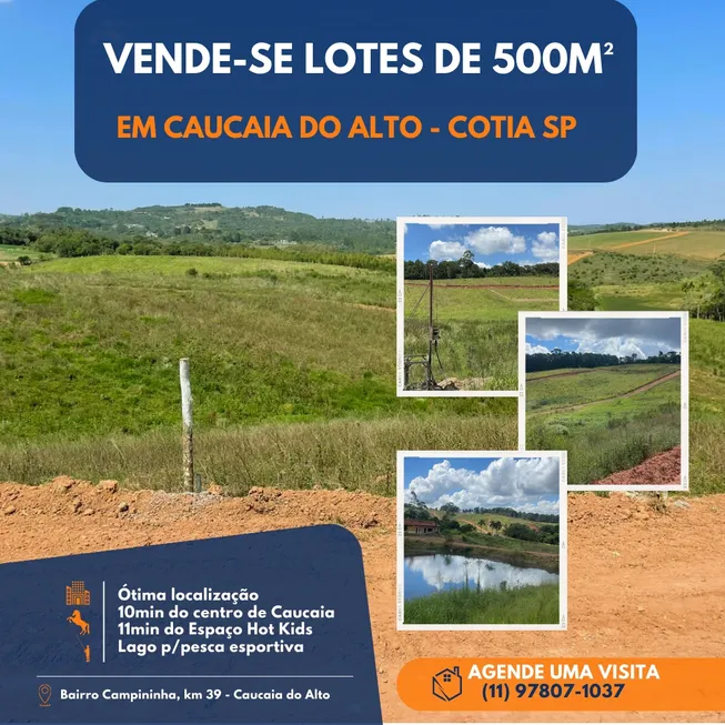 Foto 1 de Lote/Terreno à venda, 500m² em Caucaia do Alto, Cotia