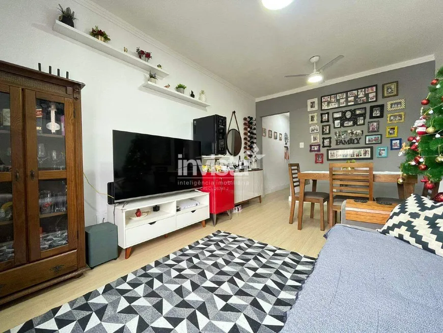 Foto 1 de Apartamento com 2 Quartos à venda, 70m² em José Menino, Santos