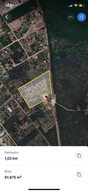 Foto 1 de Lote/Terreno à venda, 55000m² em Santos Reis, Parnamirim