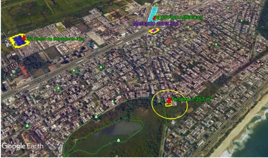 Foto 1 de Lote/Terreno à venda, 1358m² em Recreio Dos Bandeirantes, Rio de Janeiro