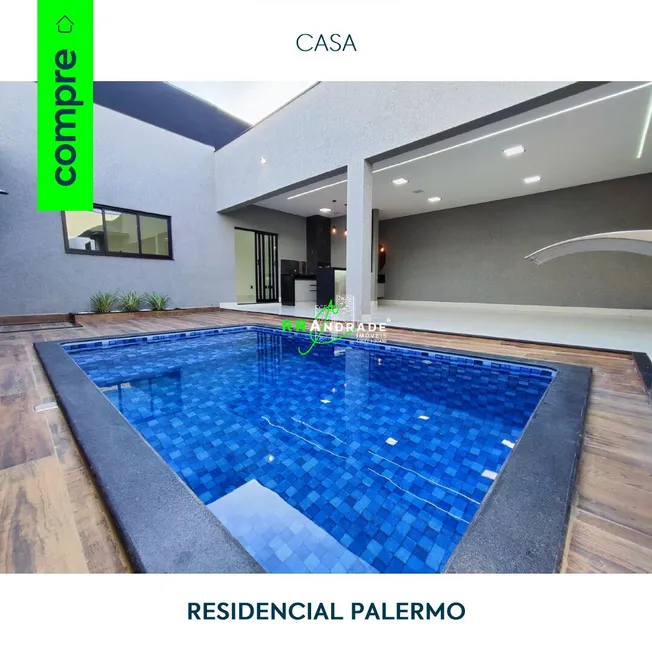 Foto 1 de Casa com 3 Quartos à venda, 142m² em Residencial Palermo, Franca