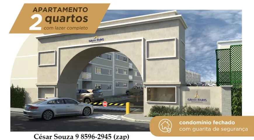 Foto 1 de Apartamento com 2 Quartos à venda, 44m² em Parque Esplanada V, Valparaíso de Goiás