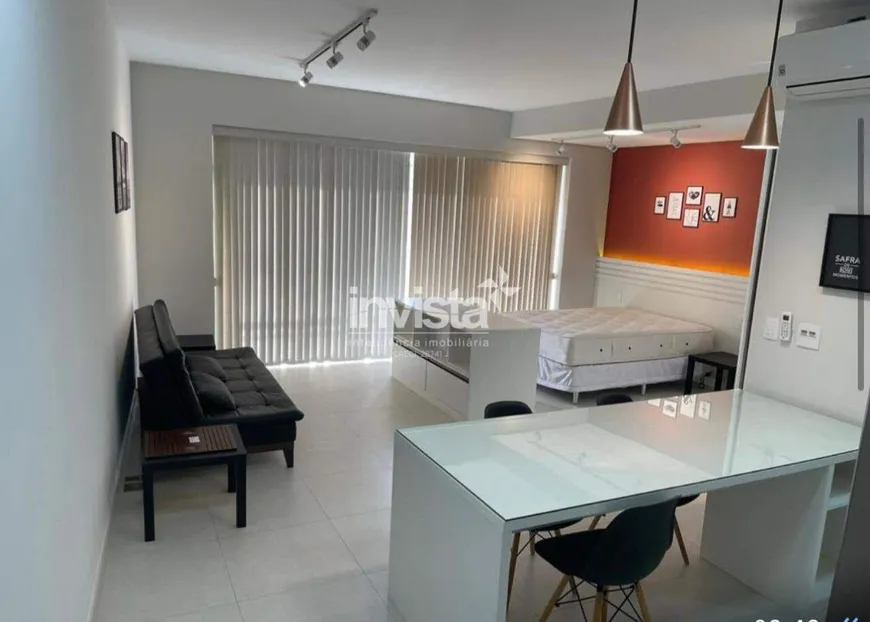 Foto 1 de Apartamento com 1 Quarto para alugar, 45m² em Pompeia, Santos