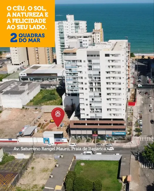 Foto 1 de Apartamento com 2 Quartos à venda, 73m² em Praia de Itaparica, Vila Velha