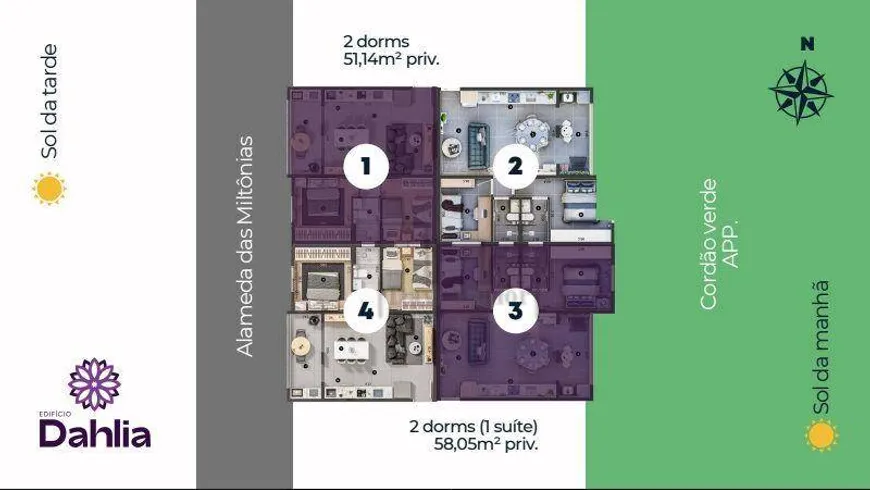 Foto 1 de Apartamento com 2 Quartos à venda, 51m² em Jardim Simus, Sorocaba