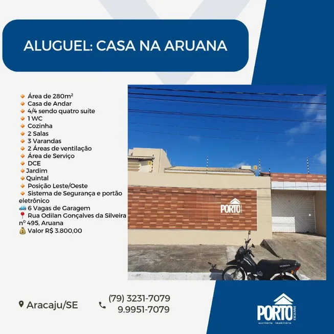 Foto 1 de Casa com 4 Quartos para alugar, 280m² em Aruana, Aracaju