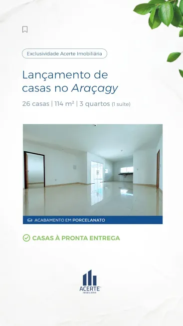 Foto 1 de Casa com 3 Quartos à venda, 114m² em Olho d'Água, São Luís