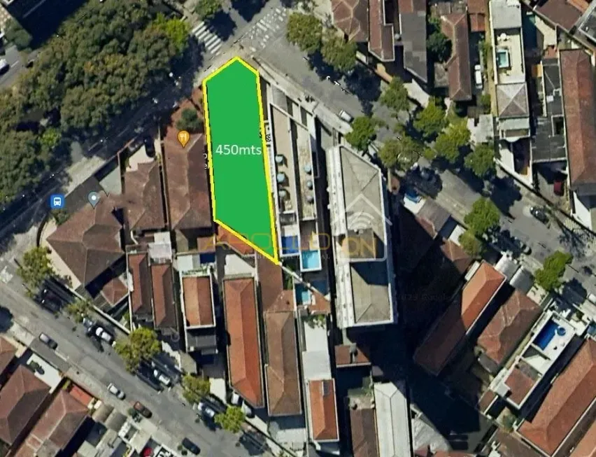 Foto 1 de Lote/Terreno para alugar, 450m² em Aparecida, Santos