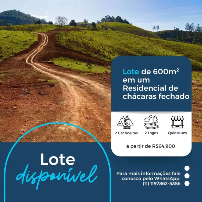 Foto 1 de Lote/Terreno à venda, 600m² em Águas de Igaratá, Igaratá