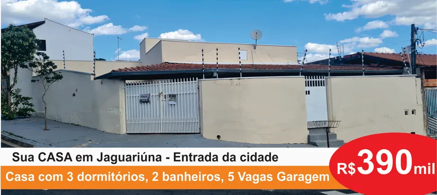 Foto 1 de Casa com 3 Quartos à venda, 123m² em Jardim Cruzeiro do Sul, Jaguariúna