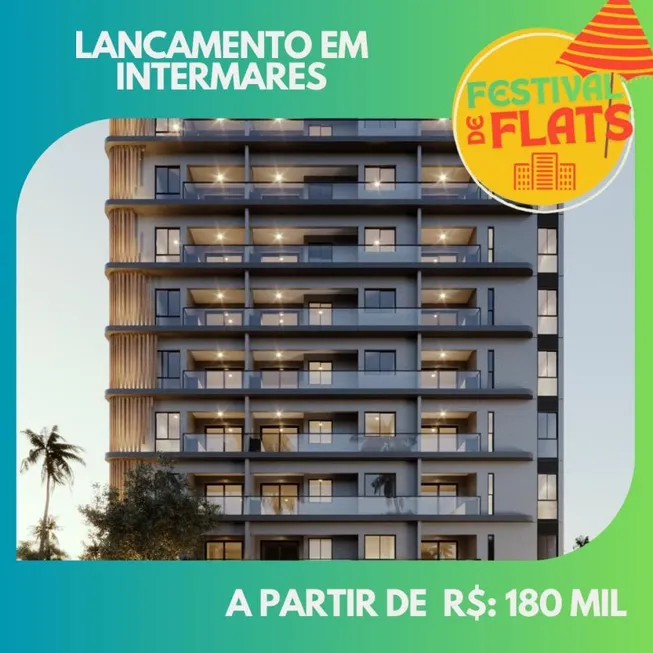 Foto 1 de Apartamento com 1 Quarto à venda, 22m² em Intermares, Cabedelo