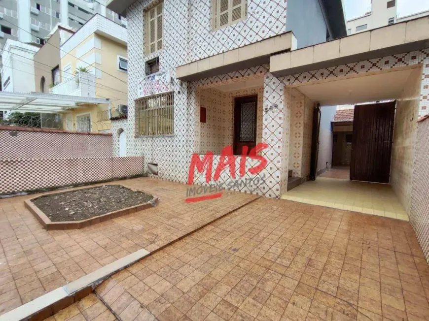 Foto 1 de Sobrado com 3 Quartos para venda ou aluguel, 160m² em Marapé, Santos