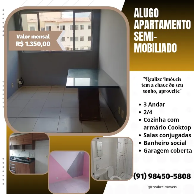 Foto 1 de Apartamento com 2 Quartos para alugar, 45m² em Novo Horizonte, Marituba