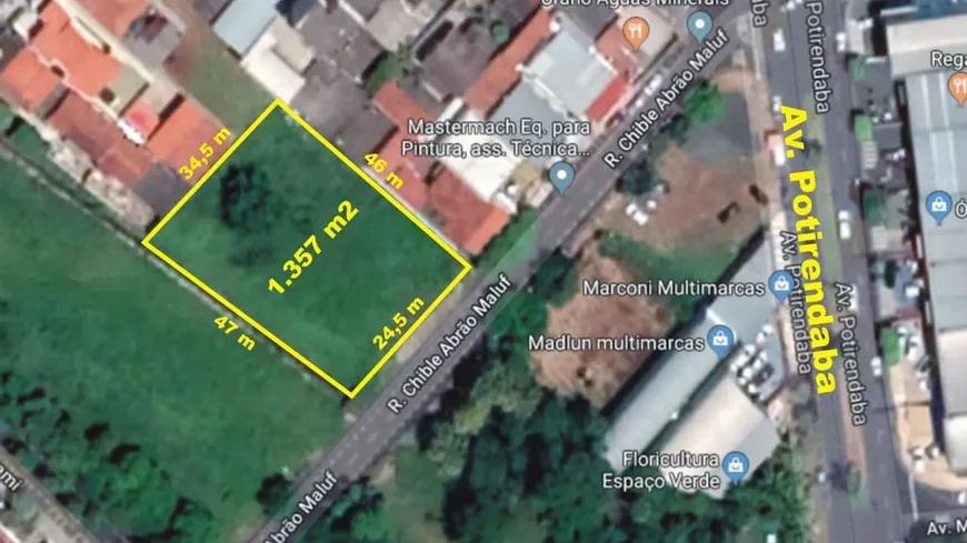 Foto 1 de Lote/Terreno com 1 Quarto à venda, 1375m² em Vila Nossa Senhora Aparecida, São José do Rio Preto