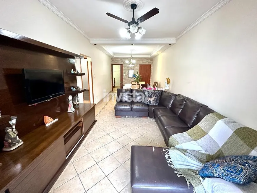 Foto 1 de Apartamento com 3 Quartos à venda, 118m² em Campo Grande, Santos
