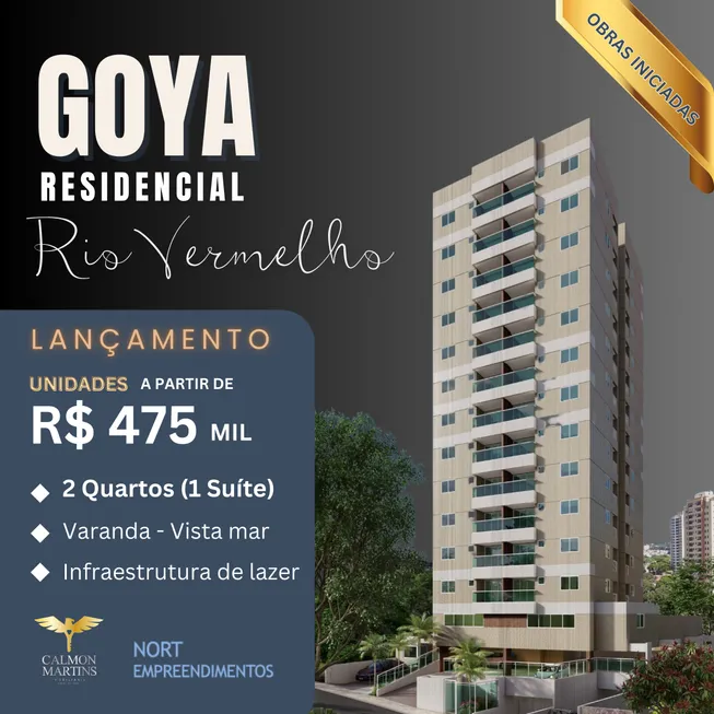 Foto 1 de Apartamento com 2 Quartos à venda, 57m² em Rio Vermelho, Salvador