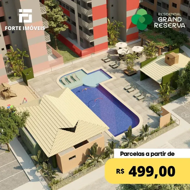 Foto 1 de Apartamento com 2 Quartos à venda, 52m² em Cidade Universitária, Maceió
