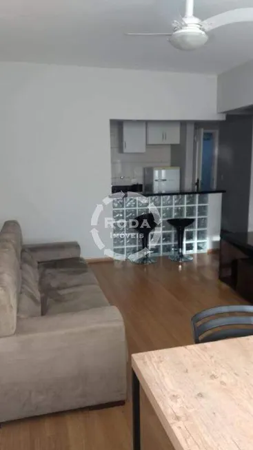 Foto 1 de Flat com 2 Quartos à venda, 68m² em Gonzaga, Santos