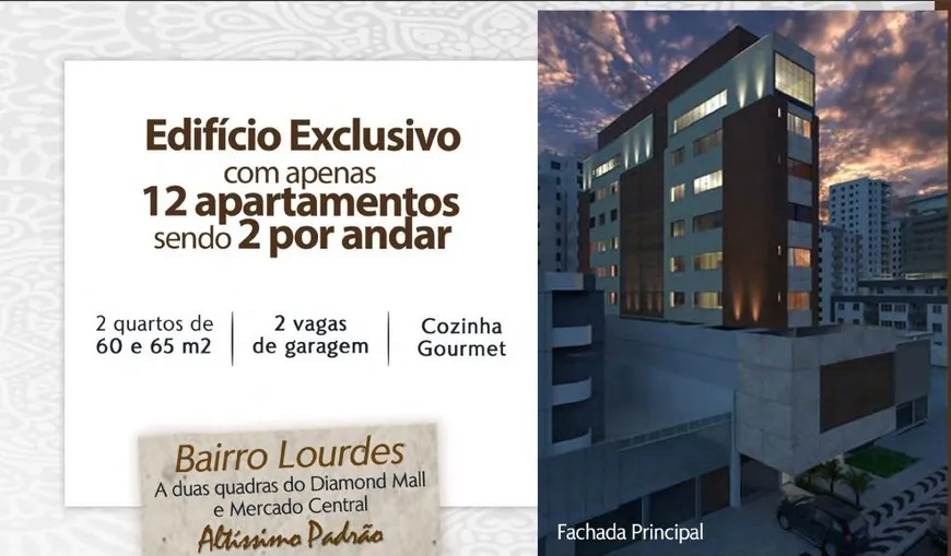 Foto 1 de Apartamento com 2 Quartos à venda, 66m² em Lourdes, Belo Horizonte