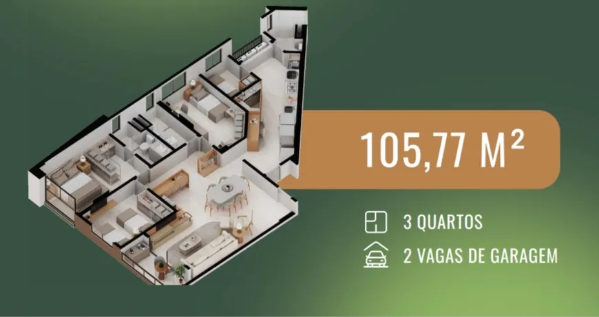 Foto 1 de Apartamento com 3 Quartos à venda, 105m² em Poço, Recife