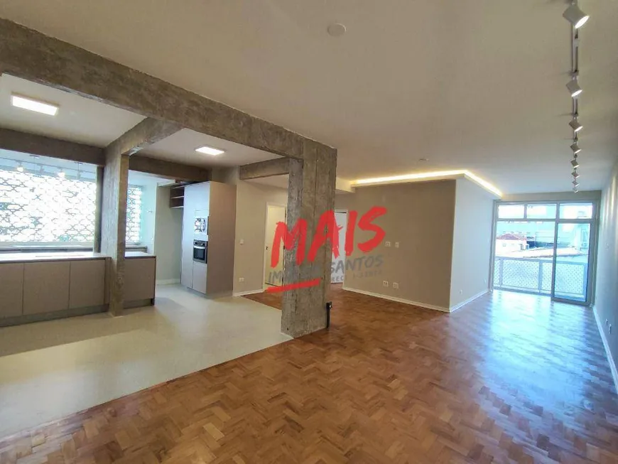 Foto 1 de Apartamento com 2 Quartos para alugar, 130m² em Gonzaga, Santos