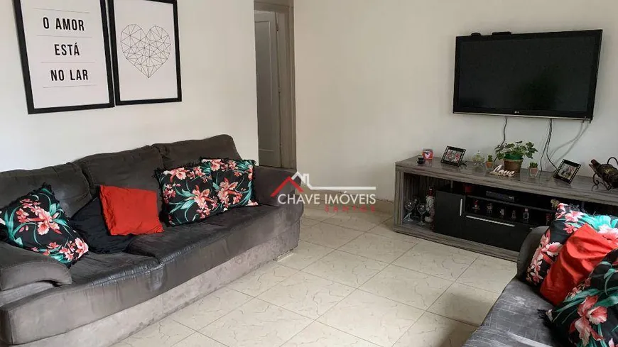 Foto 1 de Apartamento com 3 Quartos à venda, 96m² em Encruzilhada, Santos