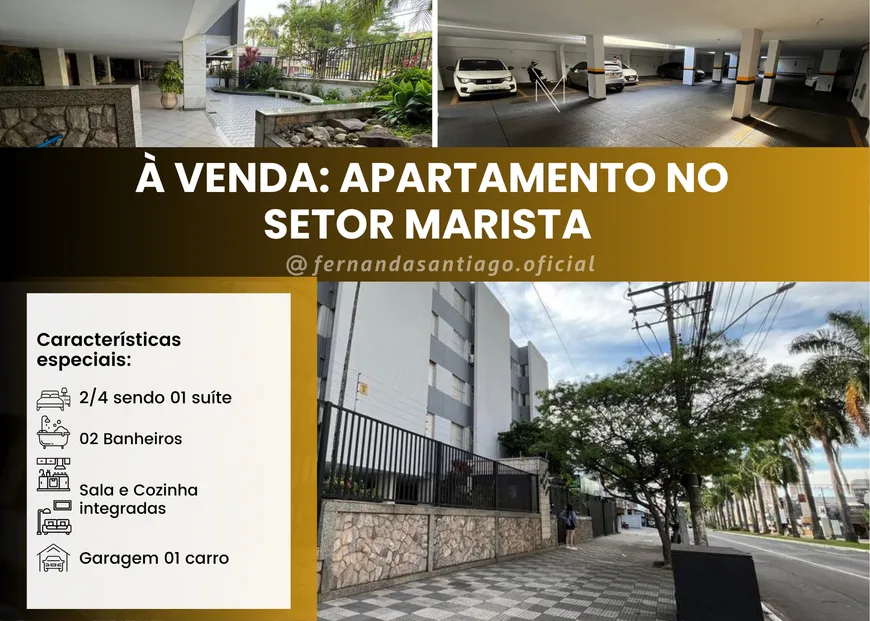 Foto 1 de Apartamento com 2 Quartos à venda, 81m² em Setor Marista, Goiânia