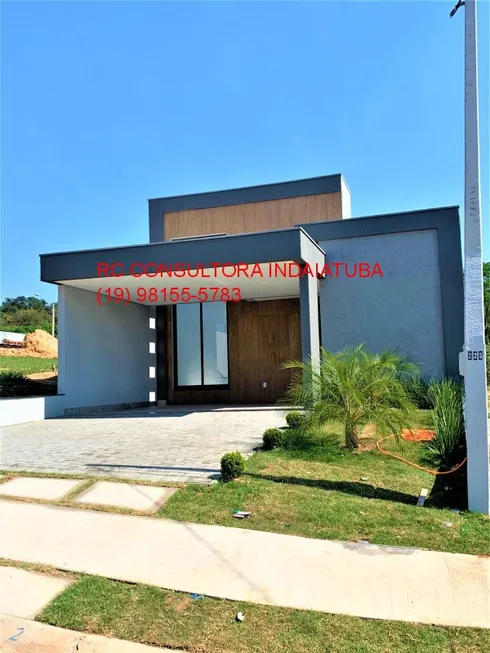 Foto 1 de Casa de Condomínio com 3 Quartos à venda, 171m² em Loteamento Park Gran Reserve, Indaiatuba