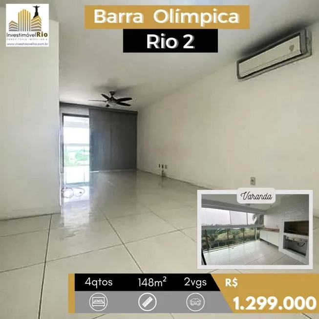 Foto 1 de Apartamento com 4 Quartos à venda, 148m² em Jacarepaguá, Rio de Janeiro