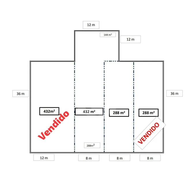 Foto 1 de Lote/Terreno à venda, 432m² em Jardim Terra Branca, Bauru